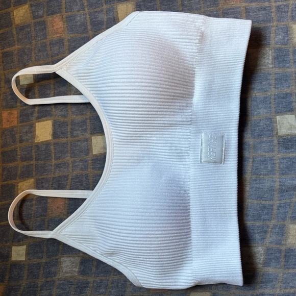 Urban Planet White Ribbed Crop Top - Picture 4 of 5